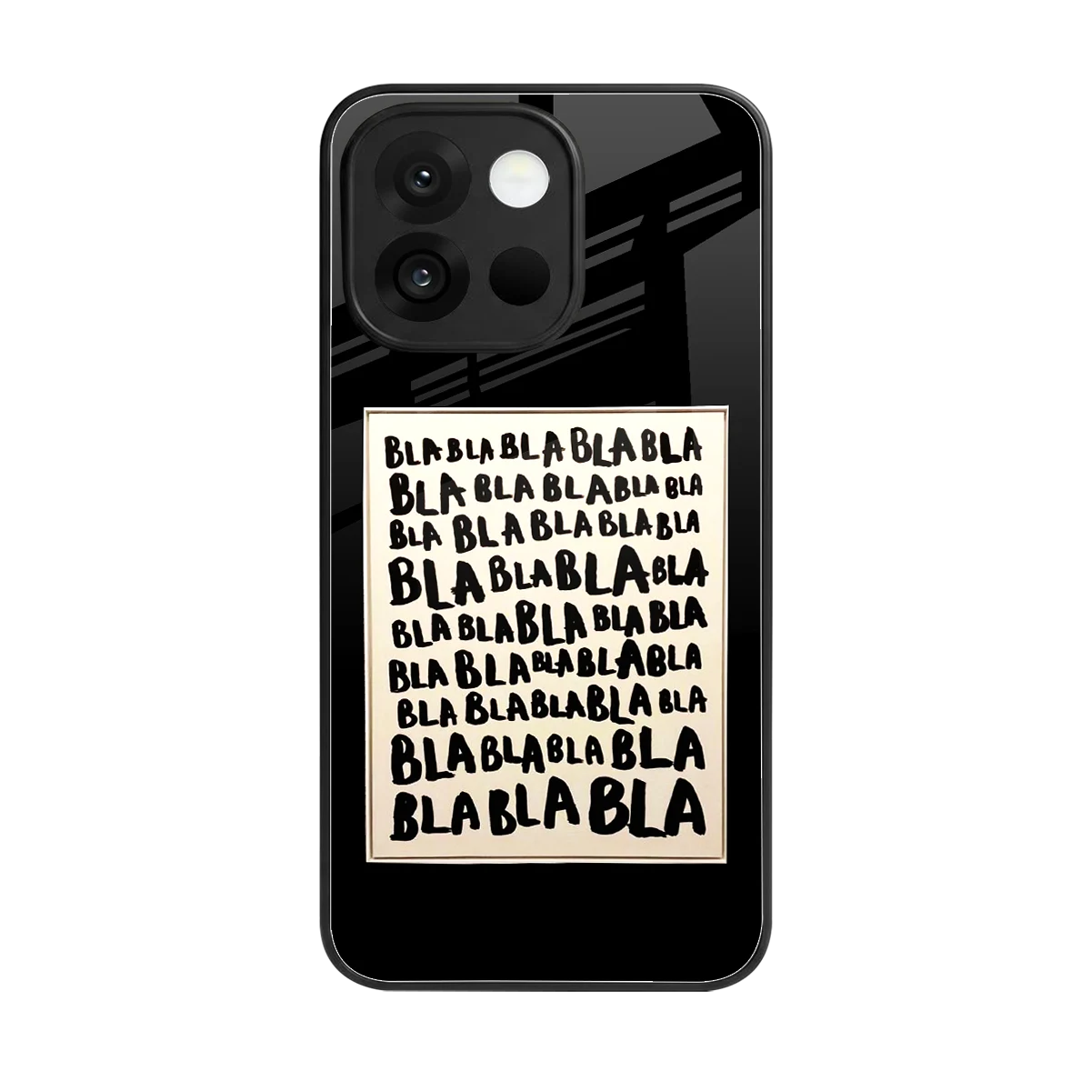 Bla Bla back phone cover | glass case for oneplus 13s