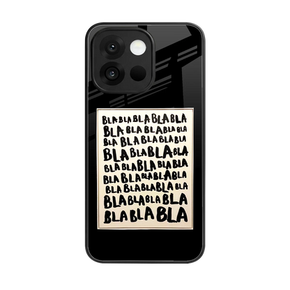 Bla Bla back phone cover | glass case for oneplus 13s