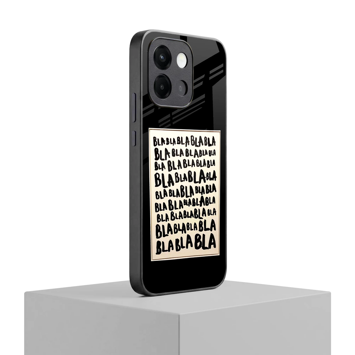 Bla Bla oneplus 13s mobile cover | shockproof glass phone case