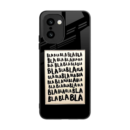 Bla Bla back phone cover | glass case for oneplus 15r