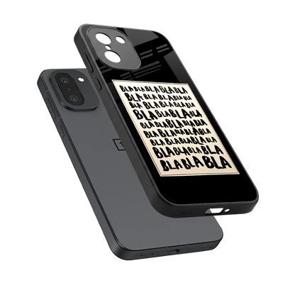 Bla Bla sleek oneplus 15r cover with tempered glass back and TPU edges