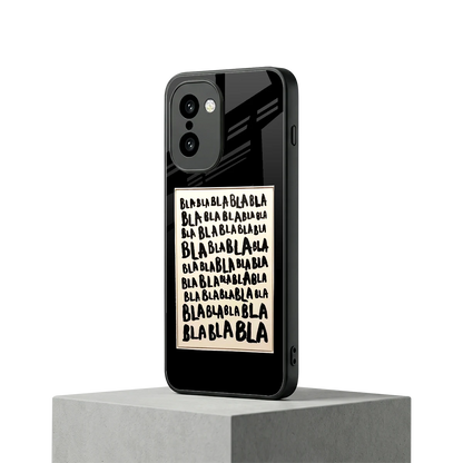 Bla Bla oneplus 15r mobile cover | shockproof glass phone case