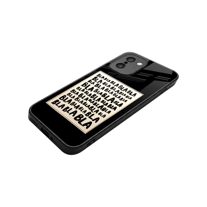 Bla Bla stylish phone case for oneplus 15r | glossy glass and slim fit