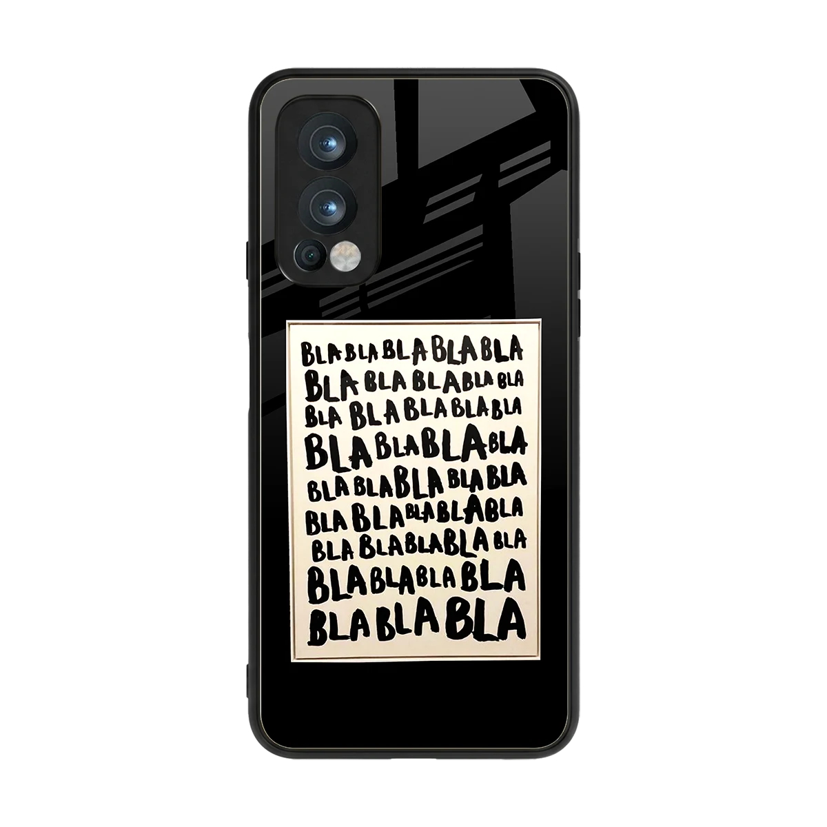 Bla Bla back phone cover | glass case for oneplus nord 2