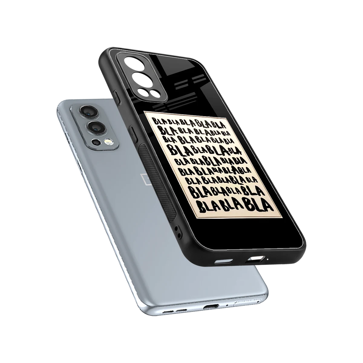 Bla Bla sleek oneplus nord 2 cover with tempered glass back and TPU edges