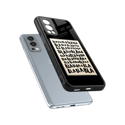 Bla Bla sleek oneplus nord 2 cover with tempered glass back and TPU edges