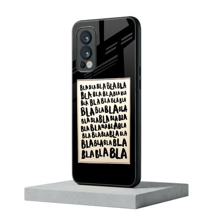 Bla Bla oneplus nord 2 mobile cover | shockproof glass phone case