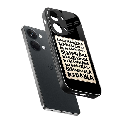 Bla Bla sleek oneplus nord 3 cover with tempered glass back and TPU edges