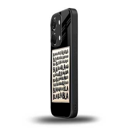 Bla Bla oneplus nord 3 mobile cover | shockproof glass phone case