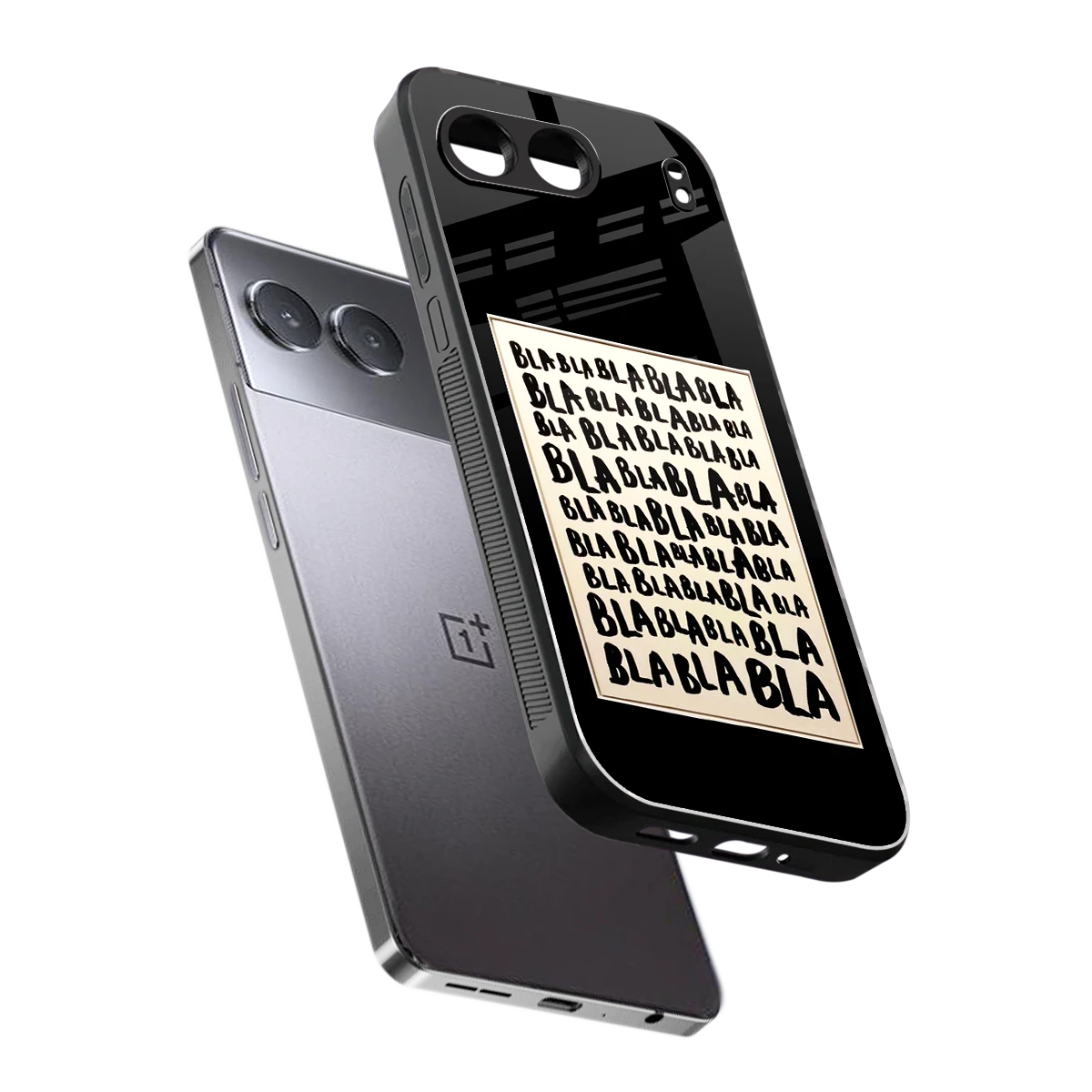 Bla Bla sleek oneplus nord 4 cover with tempered glass back and TPU edges