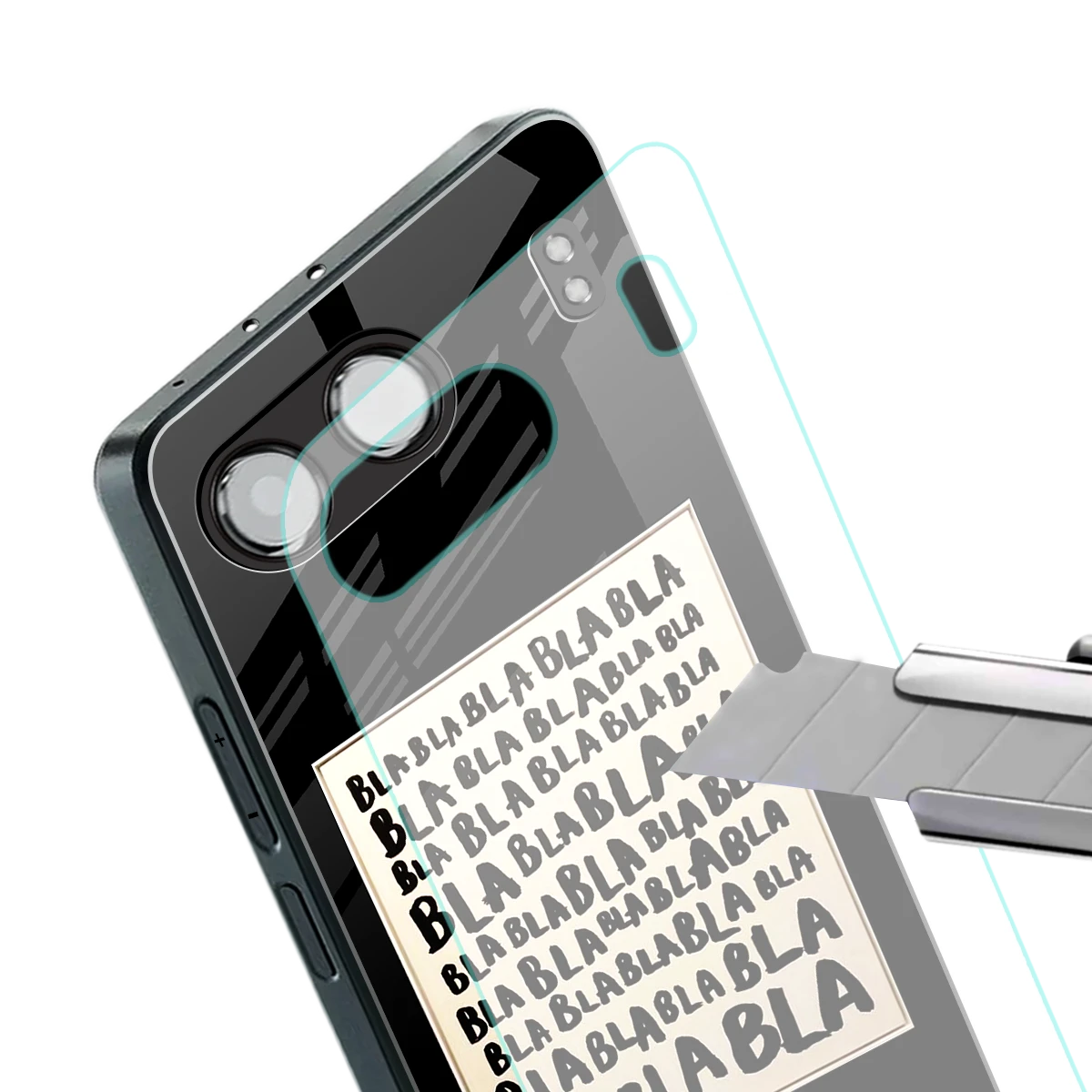 Bla Bla stylish phone case for oneplus nord 4 | glossy glass and slim fit