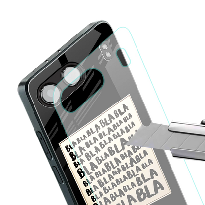 Bla Bla stylish phone case for oneplus nord 4 | glossy glass and slim fit