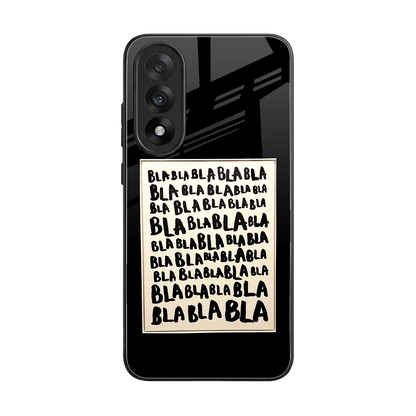 Bla Bla back phone cover | glass case for oneplus nord 5