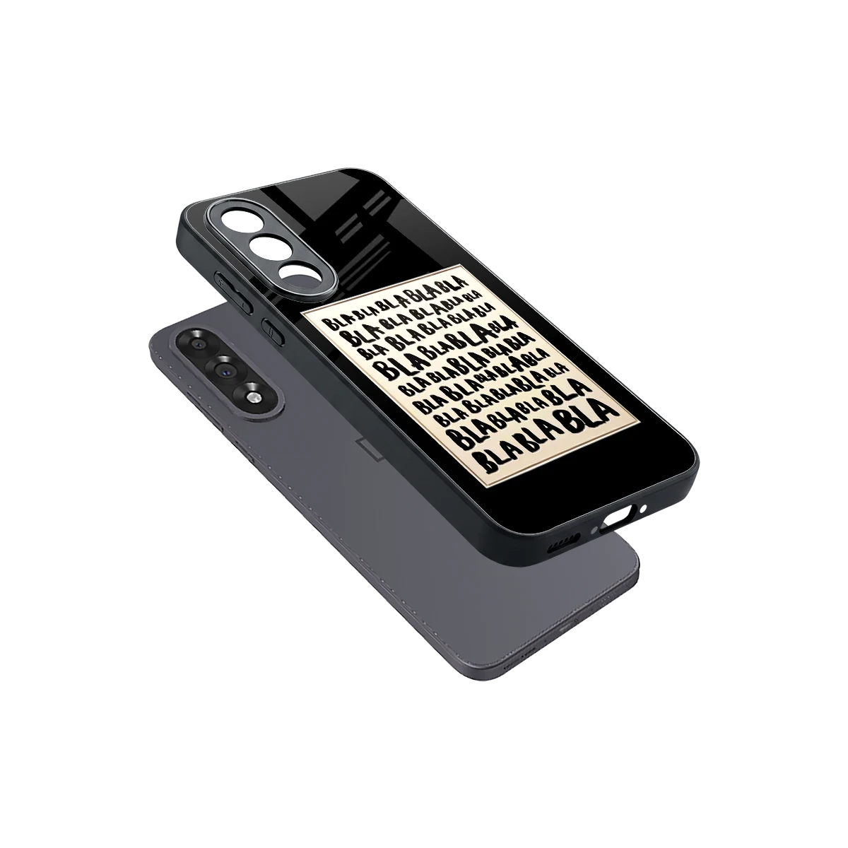 Bla Bla sleek oneplus nord 5 cover with tempered glass back and TPU edges