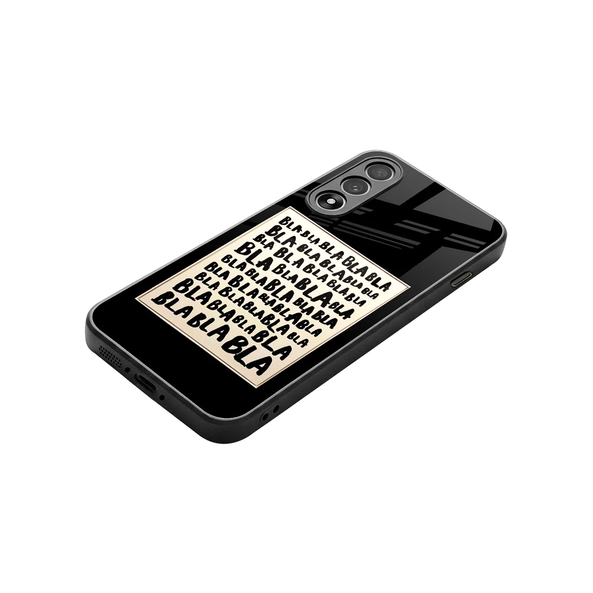 Bla Bla stylish phone case for oneplus nord 5 | glossy glass and slim fit