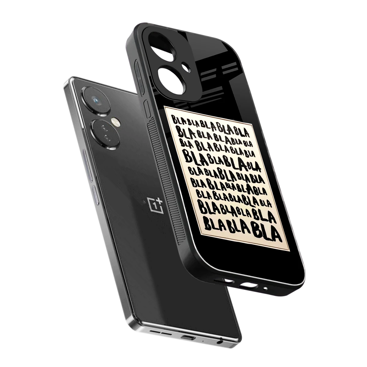 Bla Bla sleek oneplus nord ce 3 cover with tempered glass back and TPU edges