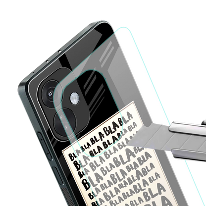 Bla Bla stylish phone case for oneplus nord ce 3 | glossy glass and slim fit