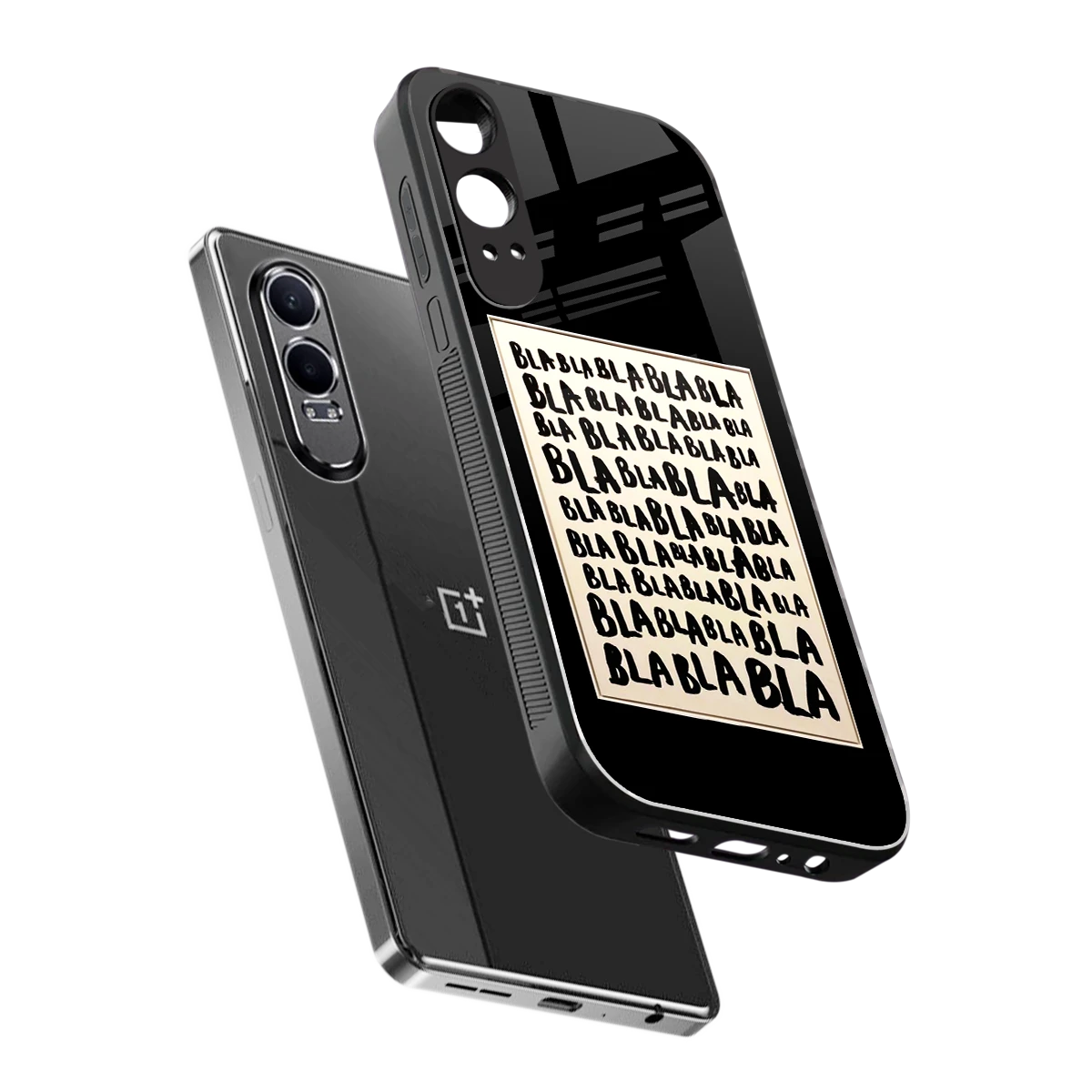 Bla Bla sleek oneplus nord ce 4 lite cover with tempered glass back and TPU edges