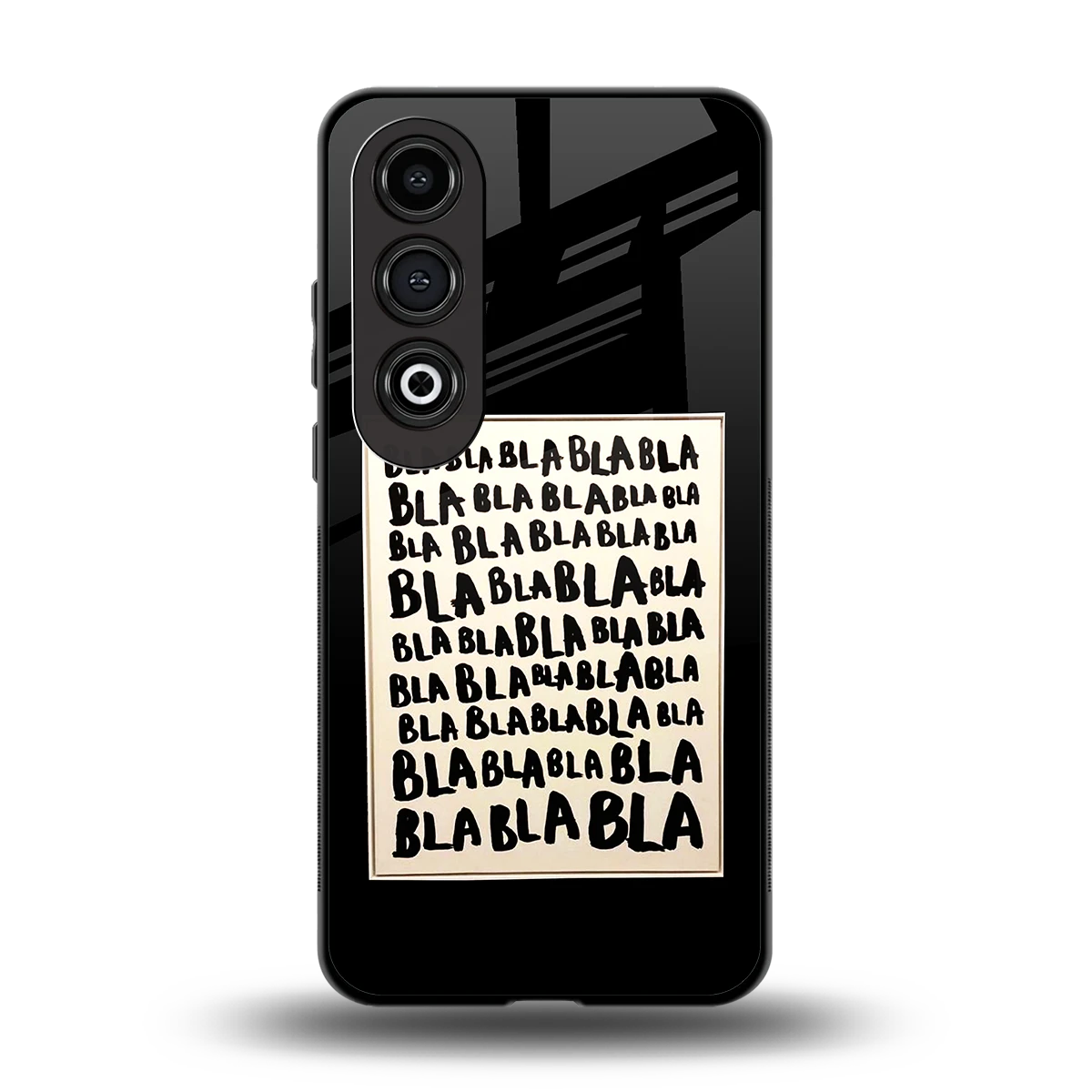 Bla Bla back phone cover | glass case for oneplus nord ce 4