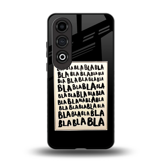 Bla Bla back phone cover | glass case for oneplus nord ce 4