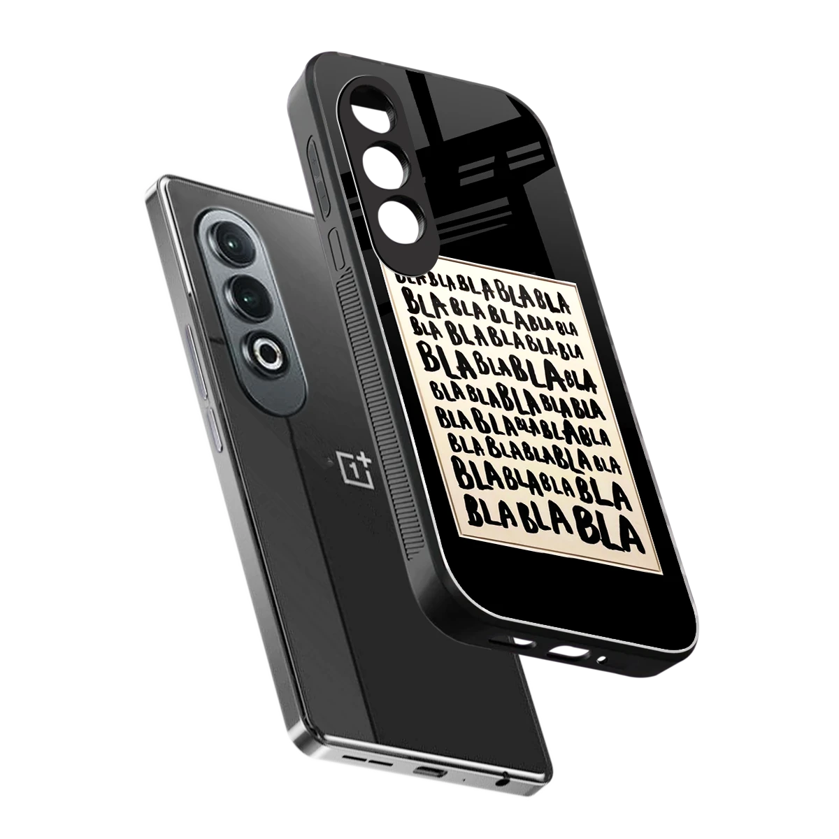 Bla Bla sleek oneplus nord ce 4 cover with tempered glass back and TPU edges