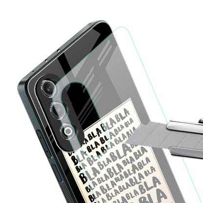 Bla Bla stylish phone case for oneplus nord ce 4 | glossy glass and slim fit