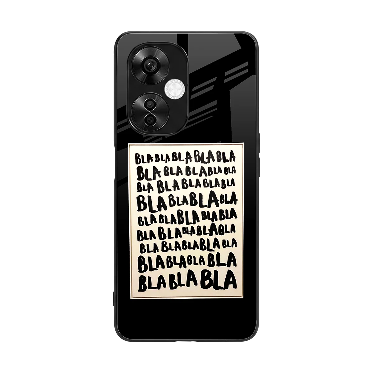 Bla Bla back phone cover | glass case for oneplus nord ce 3 lite