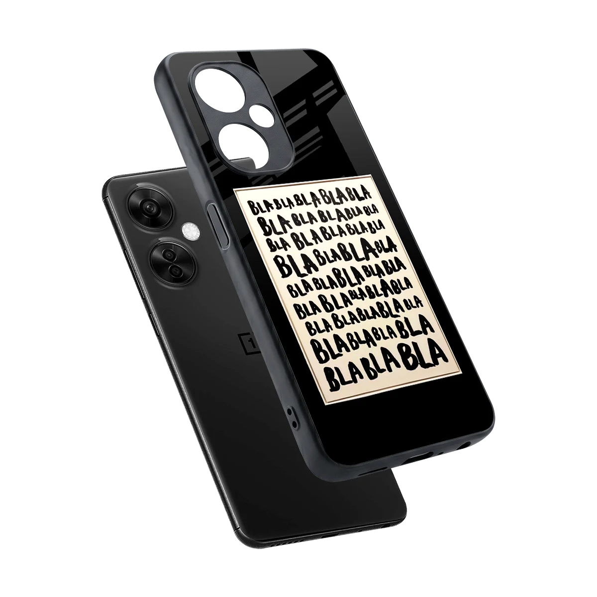 Bla Bla sleek oneplus nord ce 3 lite cover with tempered glass back and TPU edges
