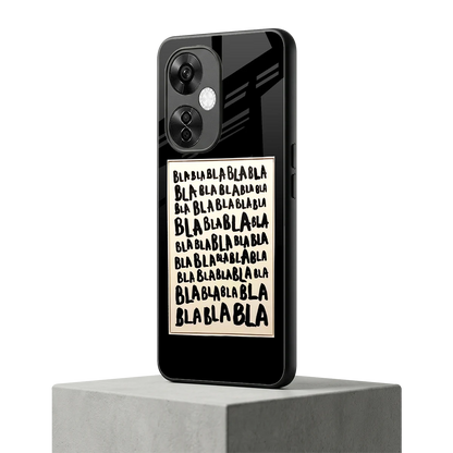 Bla Bla oneplus nord ce 3 lite mobile cover | shockproof glass phone case
