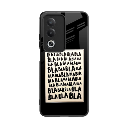 Bla Bla back phone cover | glass case for oppo a3 pro