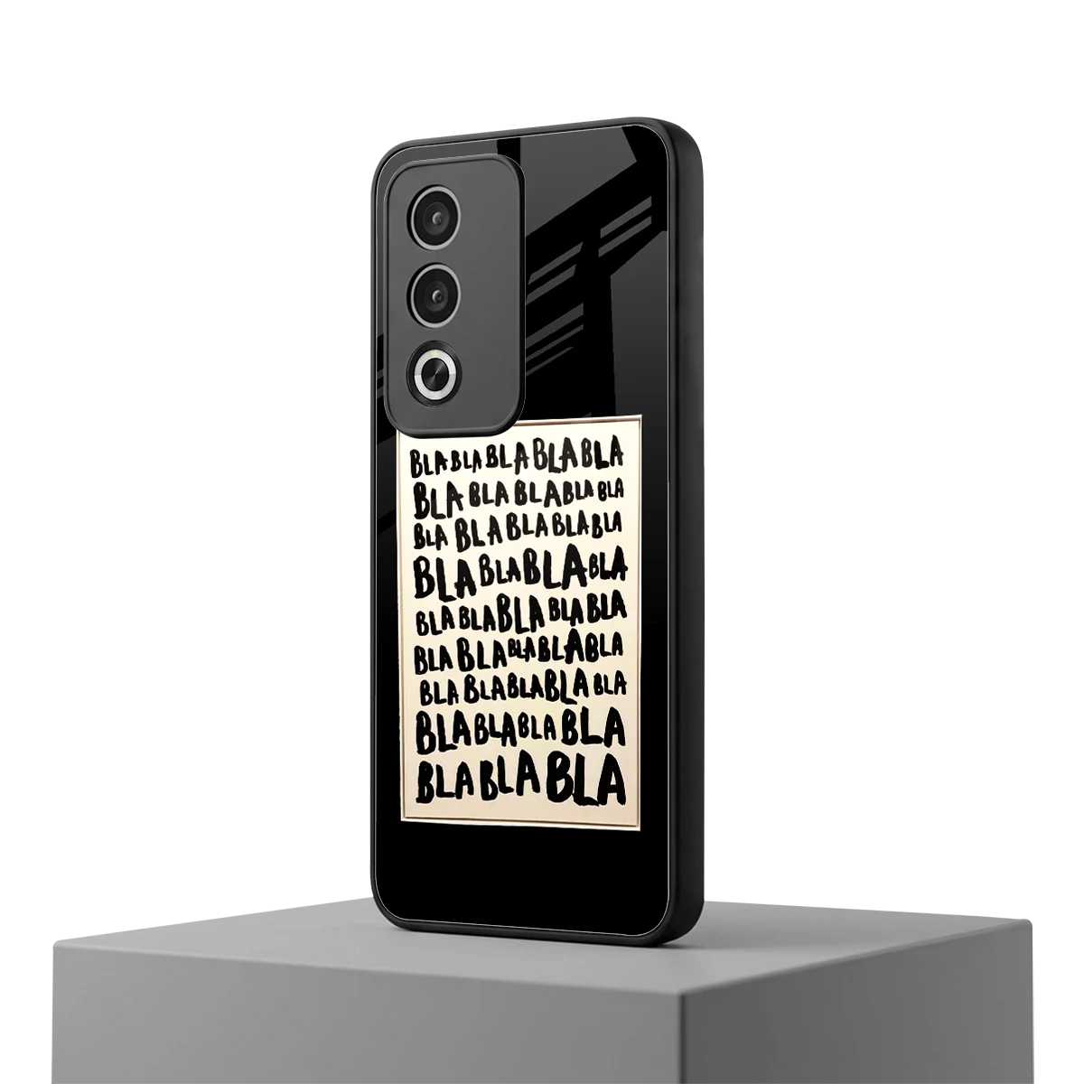 Bla Bla oppo a3 pro mobile cover | shockproof glass phone case