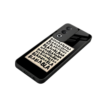 Bla Bla stylish phone case for oppo a3 pro | glossy glass and slim fit