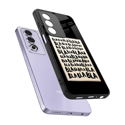 Bla Bla sleek oppo a3 pro cover with tempered glass back and TPU edges