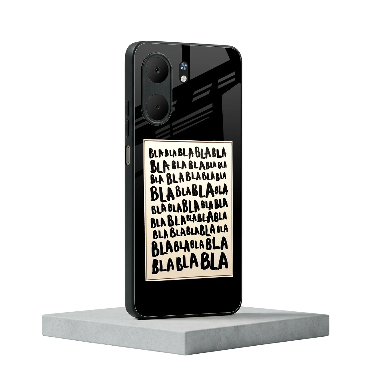 Bla Bla oppo a5x 5g mobile cover | shockproof glass phone case