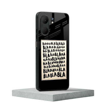 Bla Bla oppo a5x 5g mobile cover | shockproof glass phone case