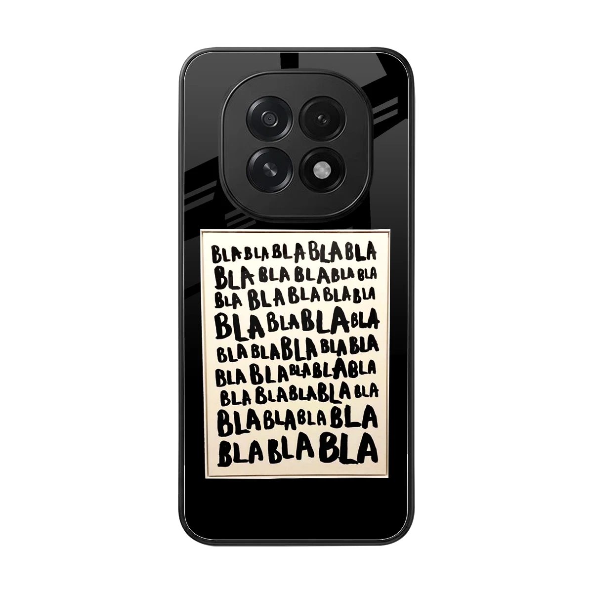 Bla Bla back phone cover | glass case for oppo f29 5g
