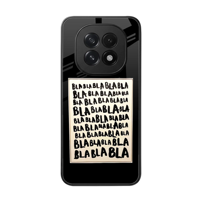 Bla Bla back phone cover | glass case for oppo f29 5g