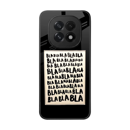 Bla Bla back phone cover | glass case for oppo f29 5g