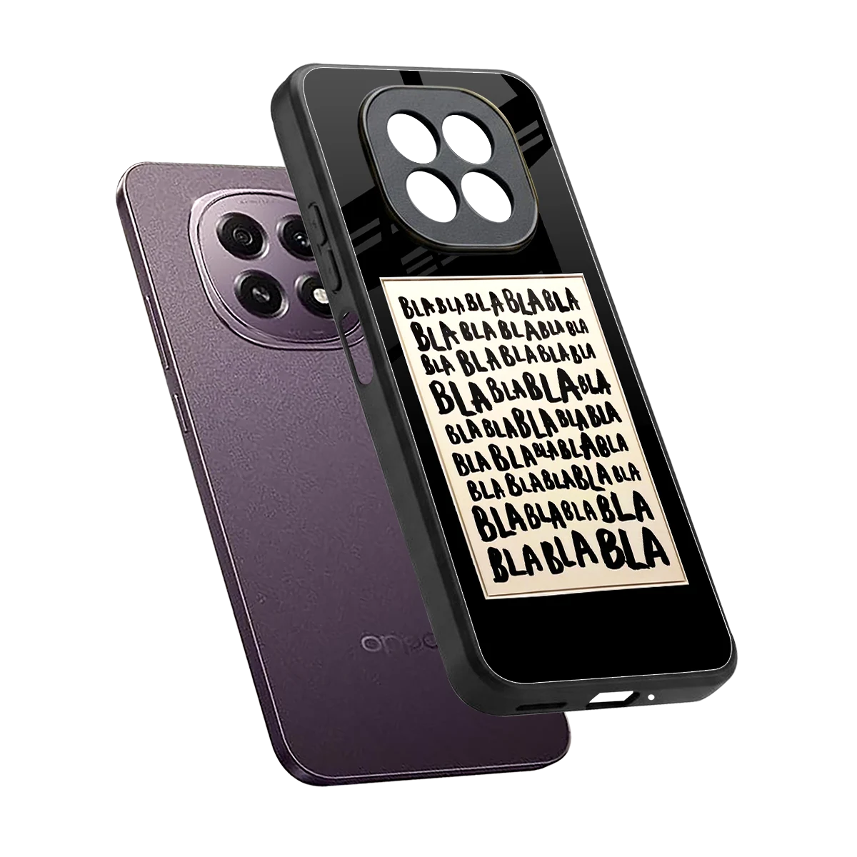 Bla Bla sleek oppo f29 5g cover with tempered glass back and TPU edges