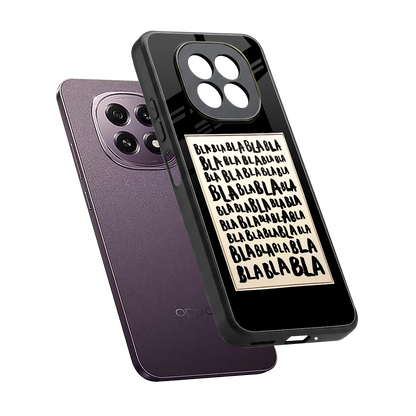 Bla Bla sleek oppo f29 5g cover with tempered glass back and TPU edges