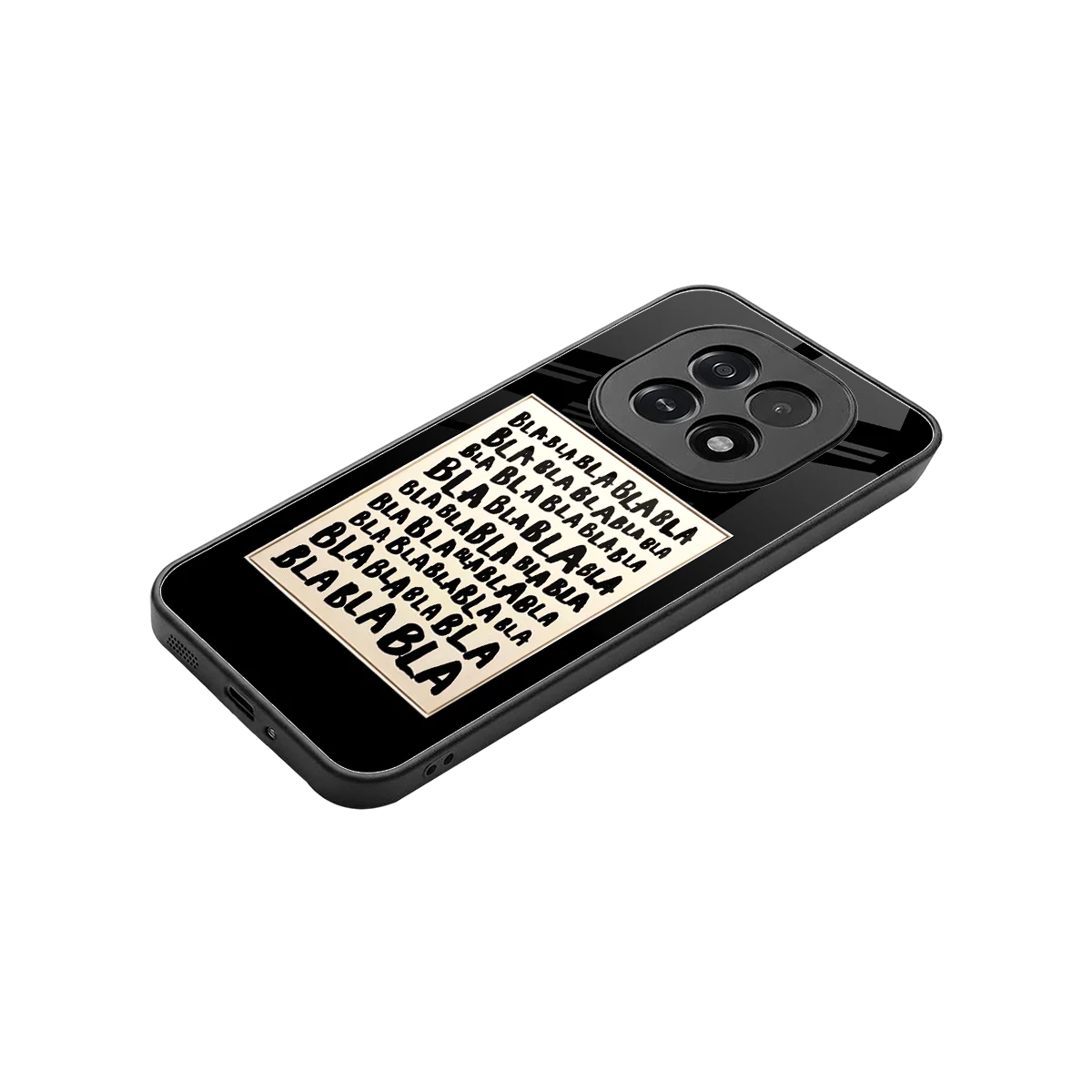 Bla Bla stylish phone case for oppo f29 5g | glossy glass and slim fit