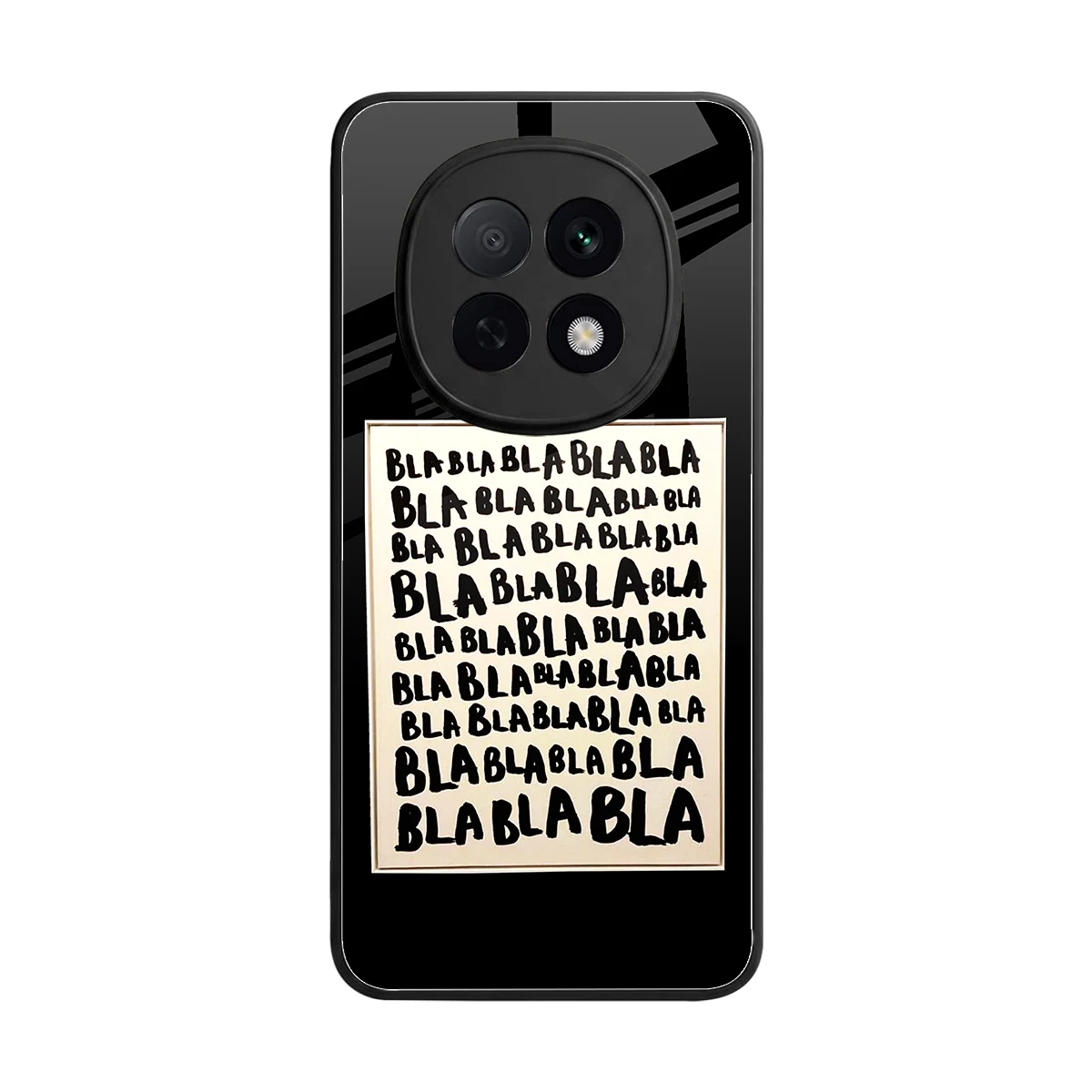 Bla Bla back phone cover | glass case for oppo f29 pro 5g