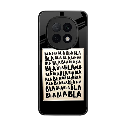 Bla Bla back phone cover | glass case for oppo f29 pro 5g
