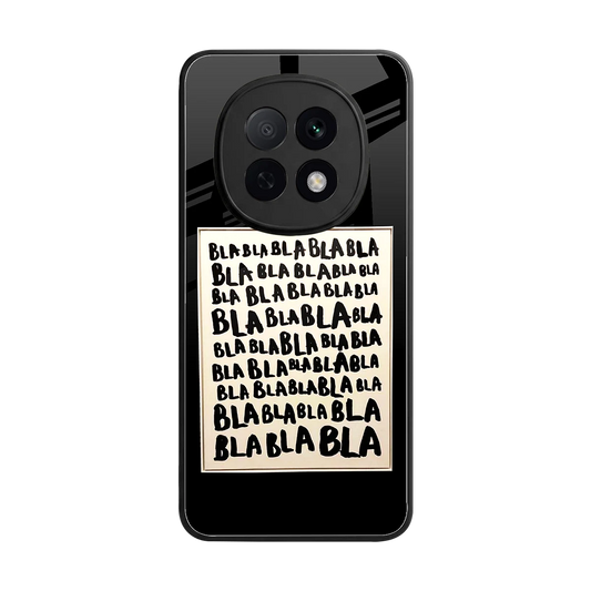 Bla Bla back phone cover | glass case for oppo f29 pro 5g
