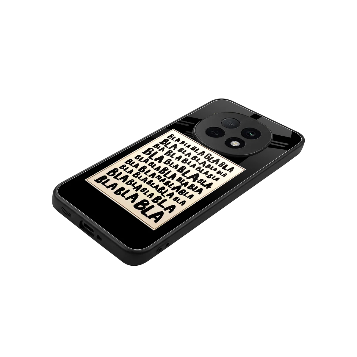 Bla Bla stylish phone case for oppo f29 pro 5g | glossy glass and slim fit