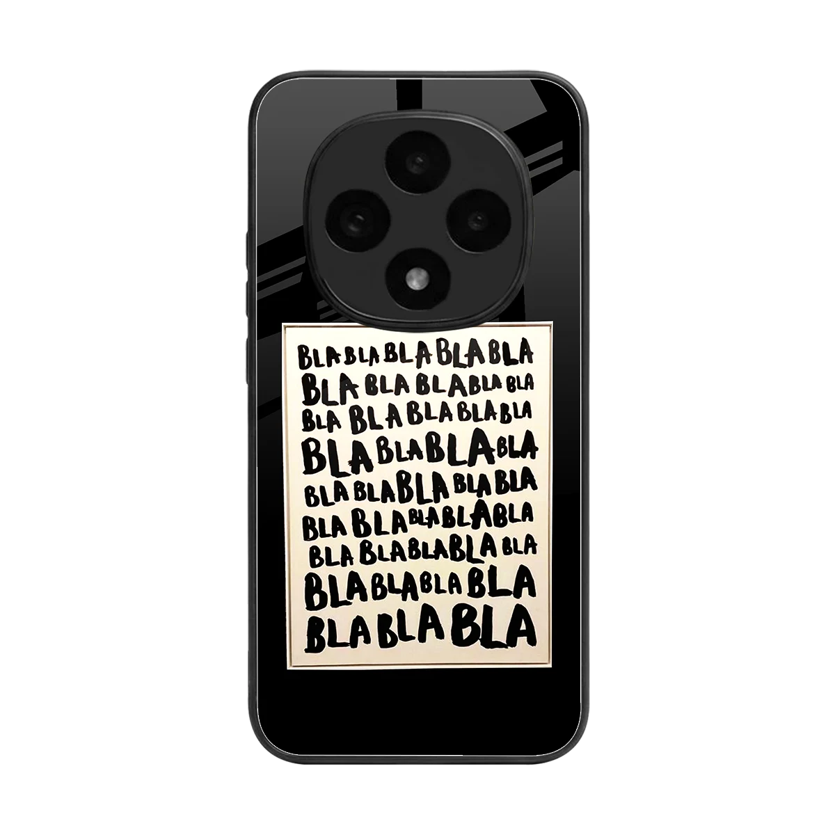 Bla Bla back phone cover | glass case for oppo f31 pro 5g