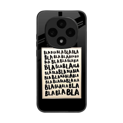 Bla Bla back phone cover | glass case for oppo f31 pro 5g