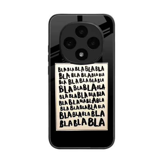 Bla Bla back phone cover | glass case for oppo f31 pro 5g