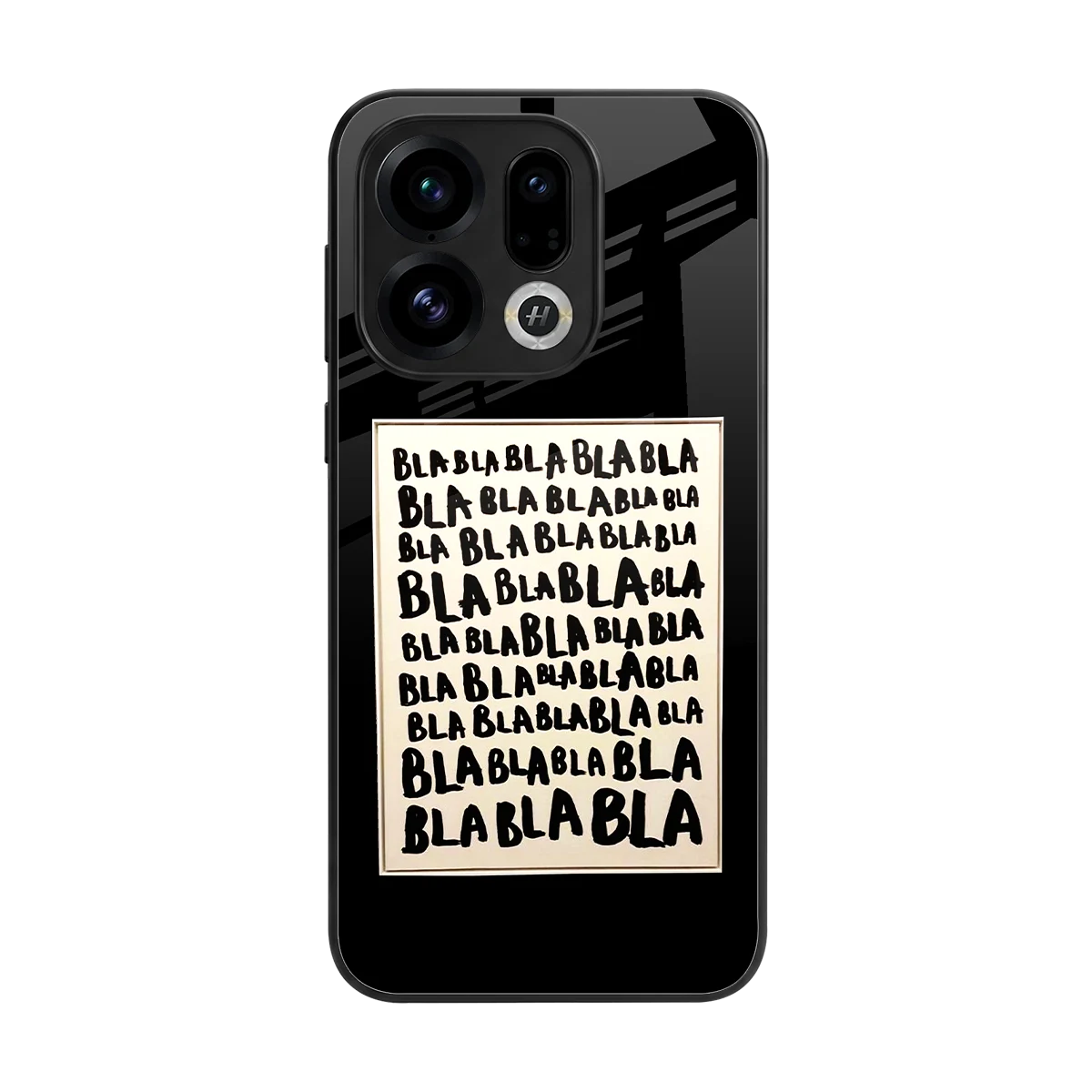 Bla Bla back phone cover | glass case for oppo find x9