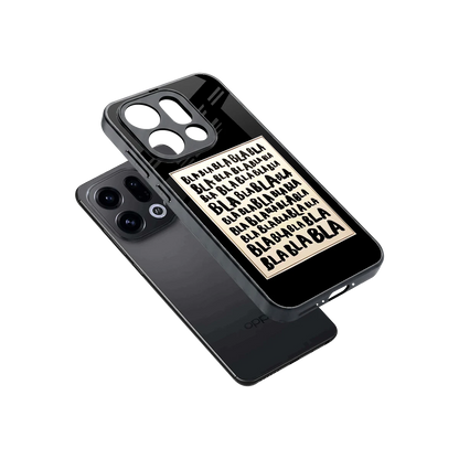 Bla Bla sleek oppo find x9 cover with tempered glass back and TPU edges